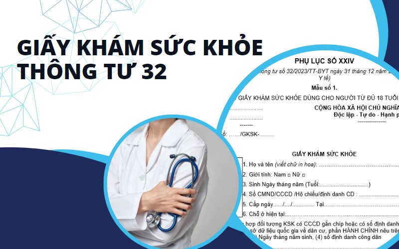 CẤP GIẤY KHÁM SỨC KHỎE CHO NGƯỜI TỪ ĐỦ 18 TUỔI TRỞ LÊN